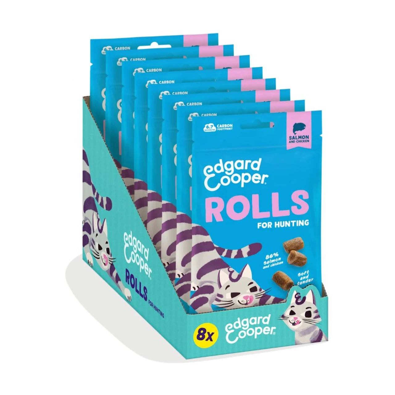 Edgard & Cooper Soft Rolls laks og kylling 45 g